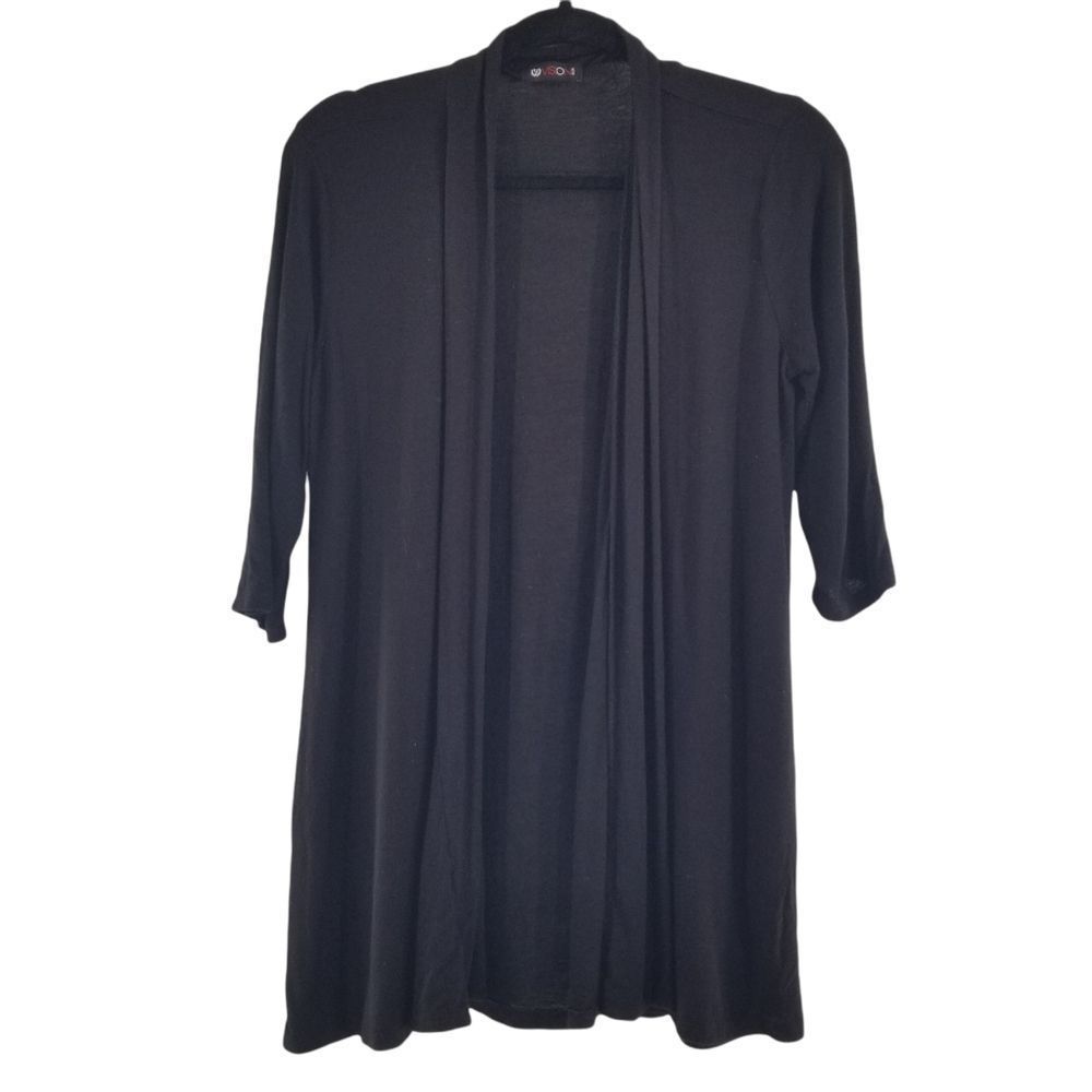 Vision open cardigan black size Small